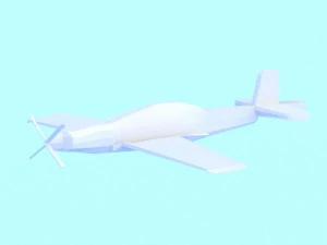 avi&atilde;o 3d low poly utva lasta 1 Modelo 3D