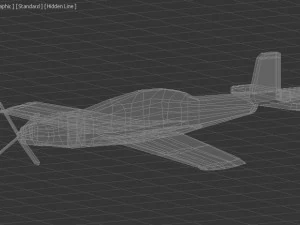 avi&atilde;o 3d low poly utva lasta 1 Modelo 3D