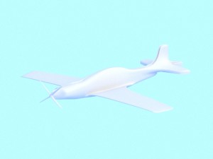 3d rigged airplane mode utva lasta 1 3D Model