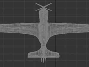 3d rigged airplane mode utva lasta 1 Modello 3D