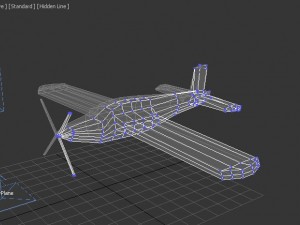 low-poly of utva 75 training aircraft 3D 모델