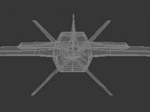 low-poly da aeronave de treinamento utva 75 Modelo 3D