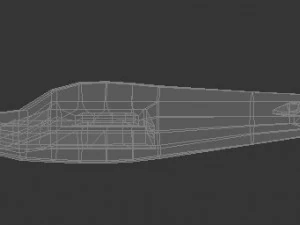 low-poly da aeronave de treinamento utva 75 Modelo 3D