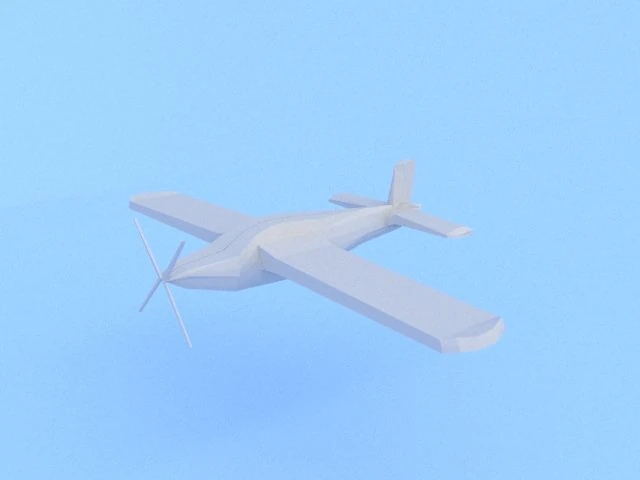modelo de avião de treinamento utva 75 Modelo 3D .c4d .max .obj .3ds .fbx .stl .blend
