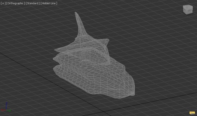 low poly space shuttle 3D Model .c4d .max .obj .3ds .fbx .stl .blend 
