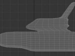 low poly space shuttle 3D Model