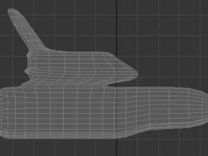 low poly space shuttle 3D Model