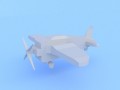 Low poly cartoon style plane 3D 模型