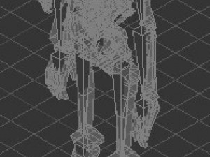 low poly anatomic skeleton 3D Model