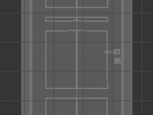 modern door 3D 모델