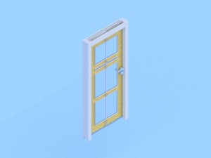 modern door 3D 모델