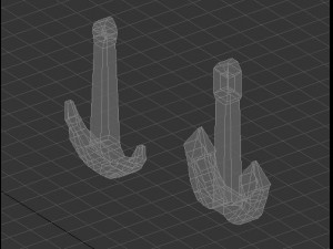 low poly anchors 3D Model
