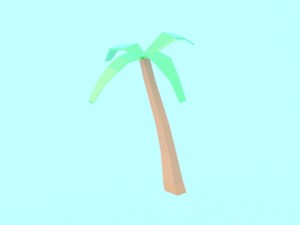 collection of low poly vegetation 3D Model