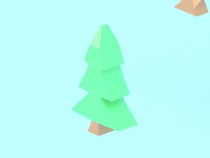 collection of low poly vegetation 3D Model