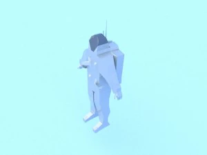 low poly astronaut 3D Model