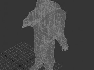 low poly astronaut Model 3D