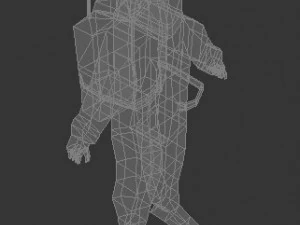 low poly astronaut 3D Model