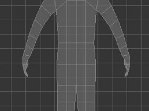 very low poly male human character 3D Model