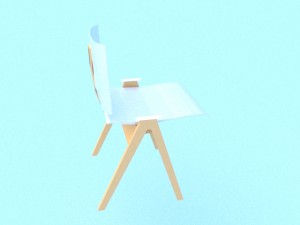 scandinavian style chair Modèle 3D