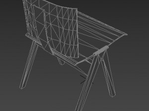 scandinavian style chair Modèle 3D