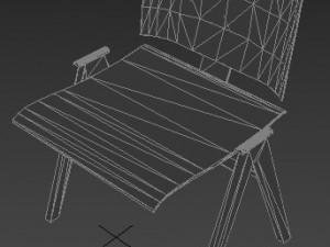 scandinavian style chair Modèle 3D