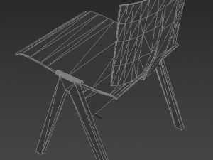 scandinavian style chair Modèle 3D