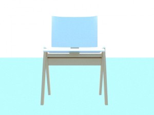 scandinavian style chair Modèle 3D