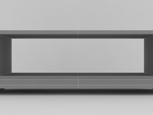 modern white tv table 3D Model