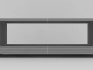 modern white tv table 3D Model