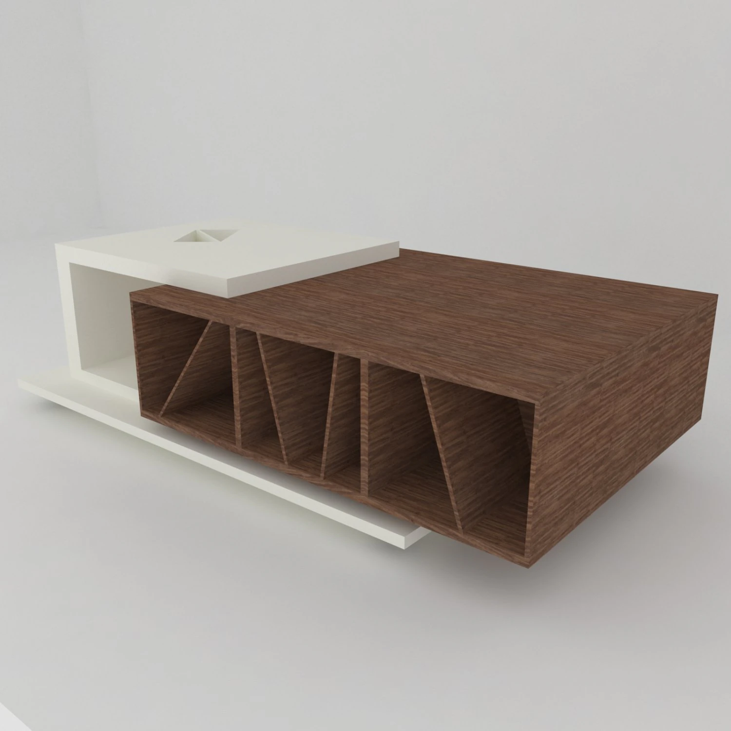 आधुनिक कॉफी टेबल ज़िग 3D मॉडल .c4d .max .obj .3ds .fbx .stl .blend 