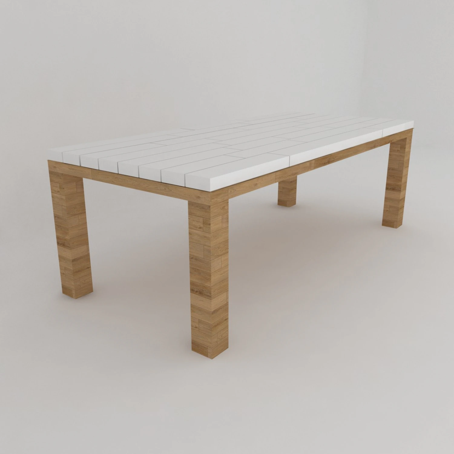 klassieke tuin eettafel 3D Model .c4d .max .obj .3ds .fbx .stl .blend 