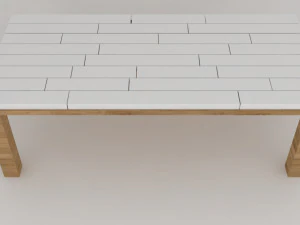 klassieke tuin eettafel 3D Model