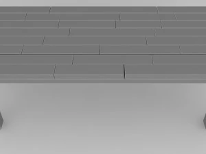 klassieke tuin eettafel 3D Model