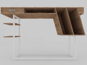 collection of modern tables 3D Model