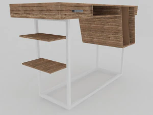 collection of modern tables 3D Model