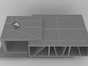 collection of modern tables 3D Model