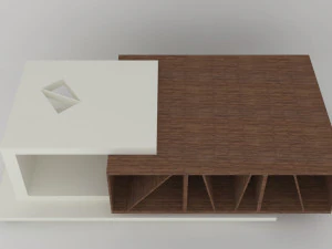 collection of modern tables 3D Model
