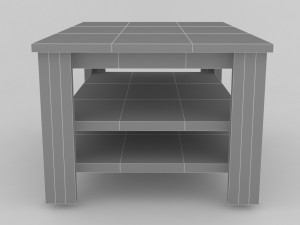 collection of modern tables 3D मॉडल