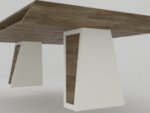 4 modern coffee tables 3D मॉडल