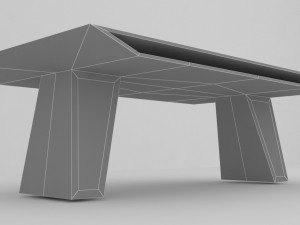 4 modern coffee tables 3D मॉडल
