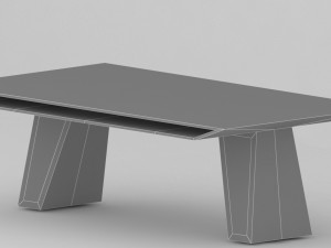 4 modern coffee tables 3D मॉडल