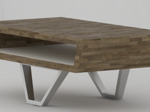 4 modern coffee tables 3D मॉडल