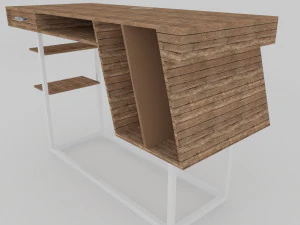 collection of modern tables 3D Model