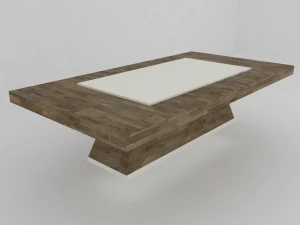 collection of modern tables 3D Model