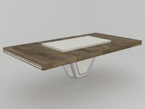 collection of modern tables 3D Model