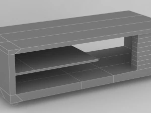 collection of modern tables 3D Model