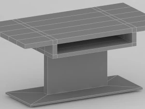 moderne eettafel -trin- 3D Model