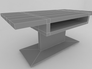 modern dining table -trin- Model 3D