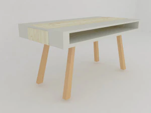 mesa de jantar estilo escandinavo Modelo 3D