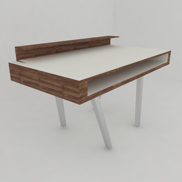 writing desk -miksa- 3D मॉडल .c4d .max .obj .3ds .fbx .stl .blend 